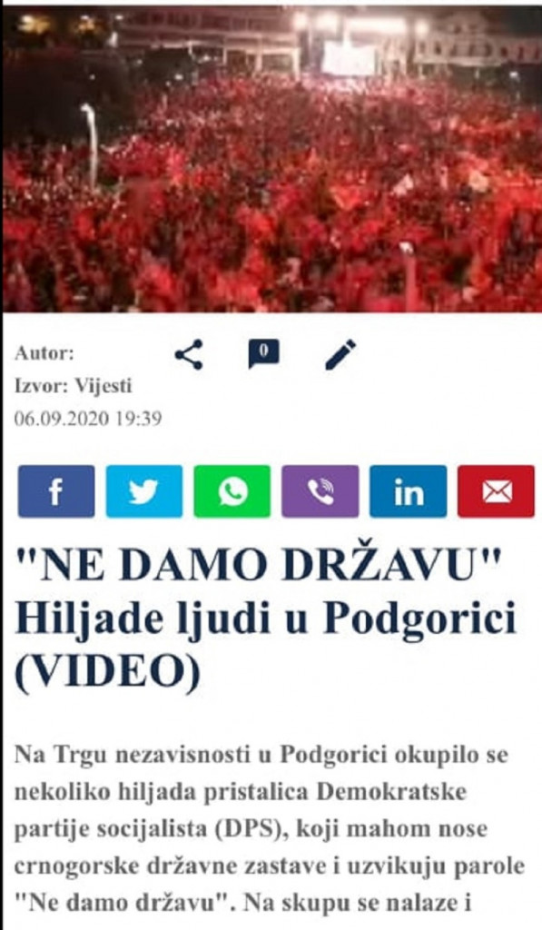Đilasovi mediji brane Mila