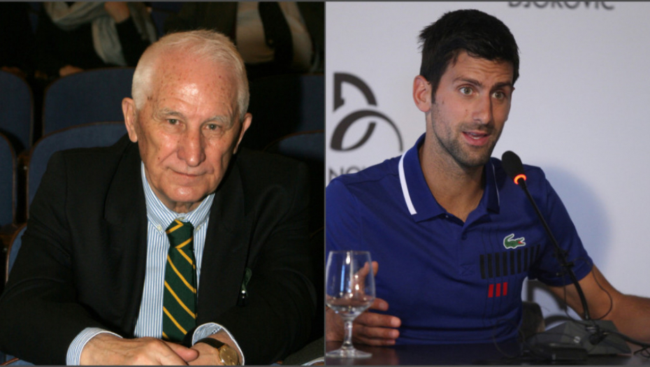 Matija Bećković i Novak Đoković