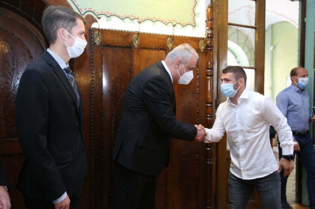 Davor Štefanek na prijemu za Sportski savez Srbije