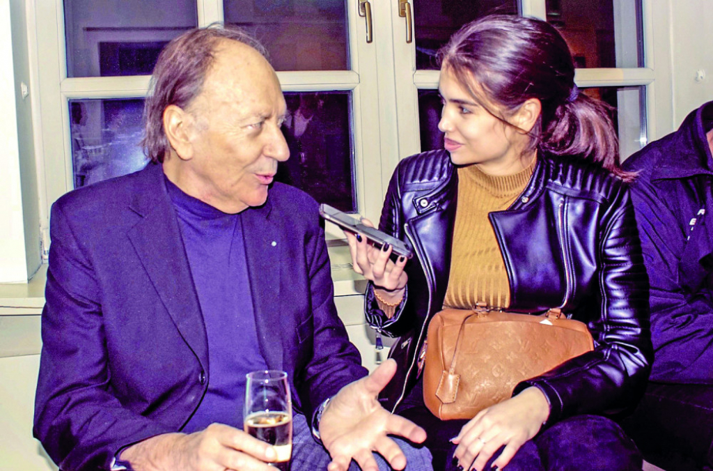 Goran Paskaljević i novinarka ,,Alo!