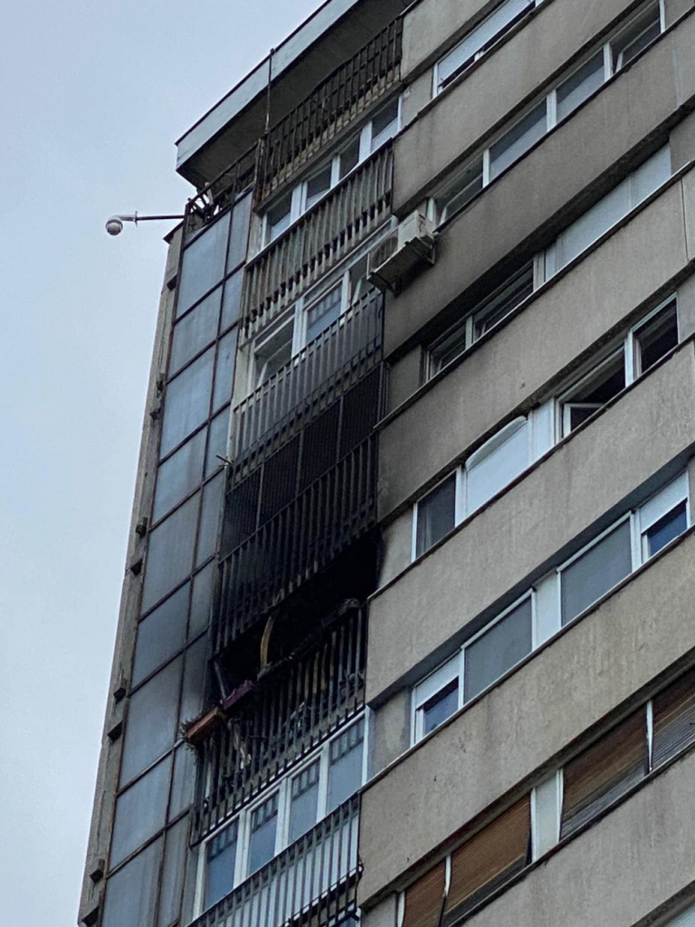 Požar na Novom Beogradu