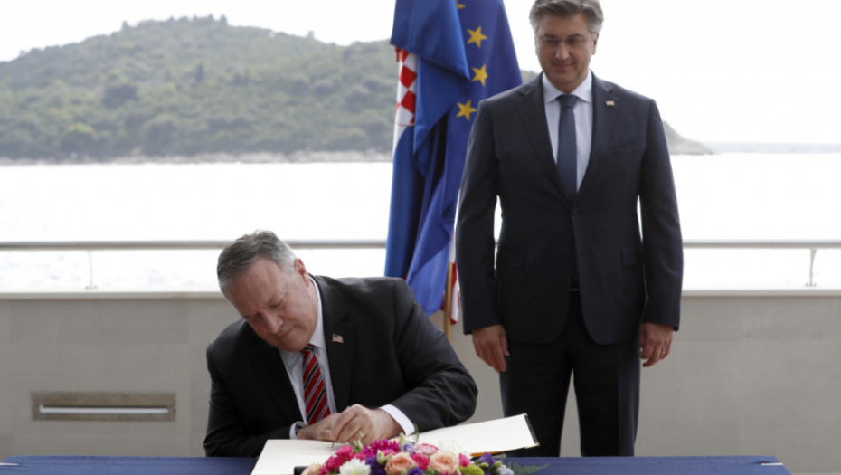 Majk Pompeo Andrej Plenković