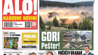 Naslovna strana za 9. oktobar 2020. godine