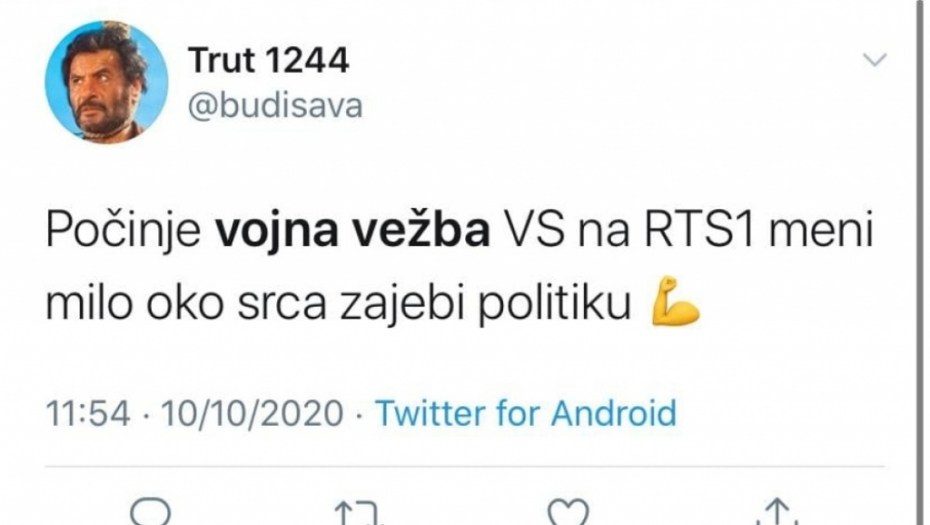 Tvitovi na račun srpske vojske