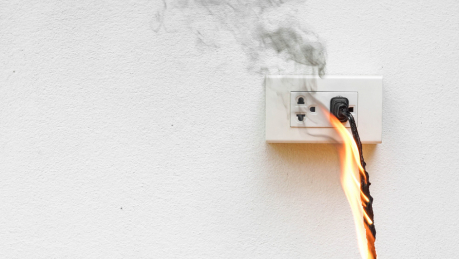 Dim, kratki spoj, vatra požar