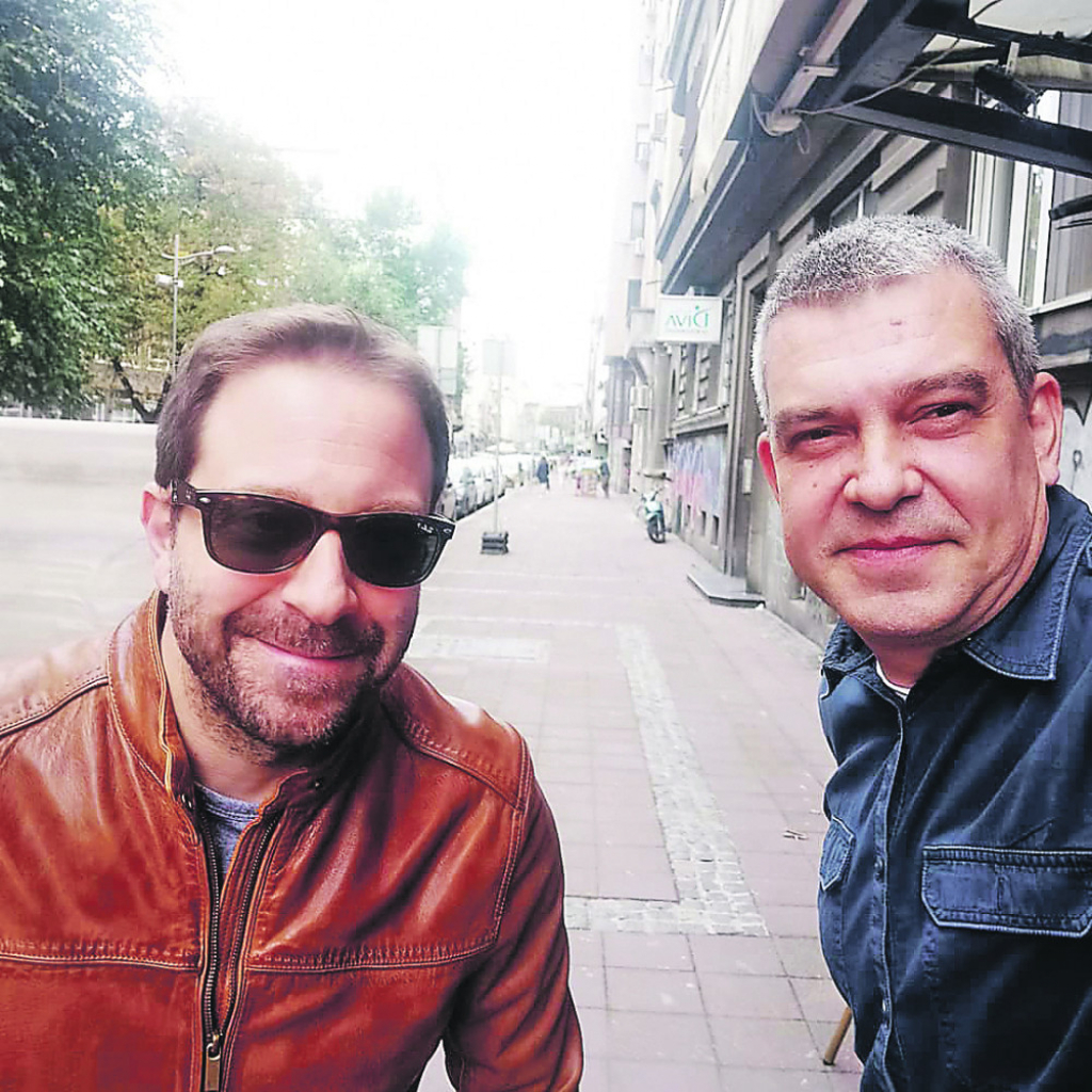 Gordan Kičić sa urednikom sportske rubrike Dragutinom Bužićem