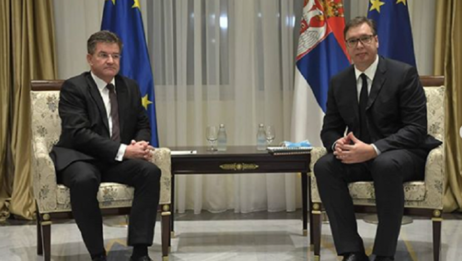 Aleksandar Vučić i Miroslav Lajčak