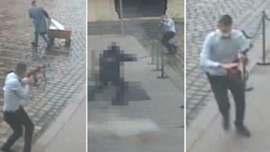 Napad ispred zgrade Vlade u Hrvatskoj