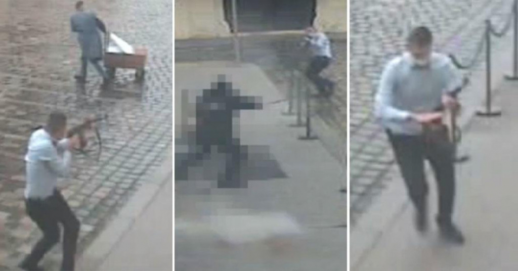 Napad ispred zgrade Vlade u Hrvatskoj