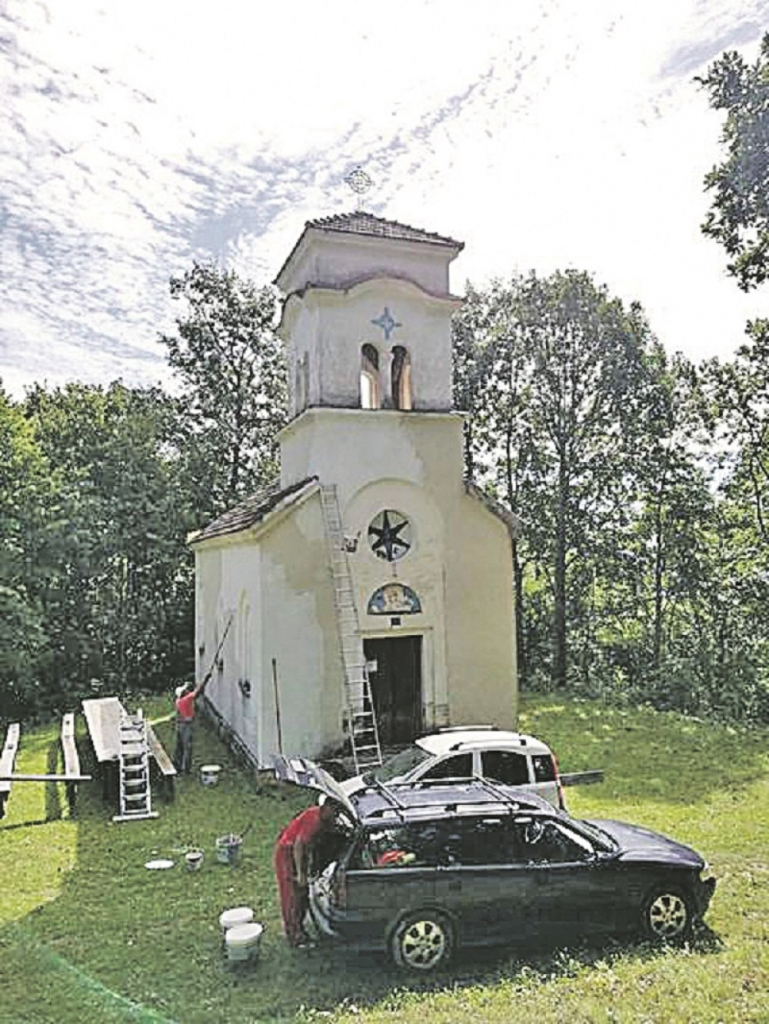 Jastrebačka crkva pre početka rekonstrukcija