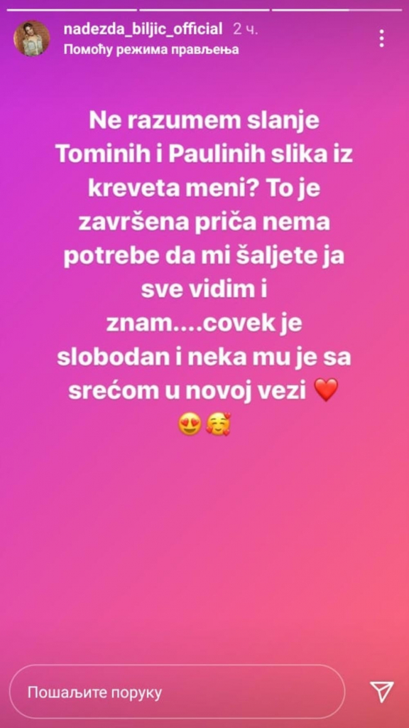 Oglasila se Nadežda Biljić