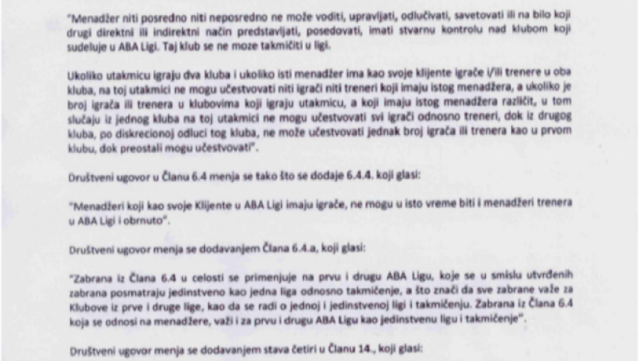 dopis KK Crvena zvezda