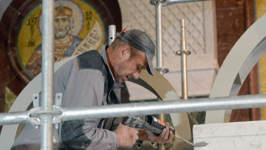 Hram Svetog Save, mozaik