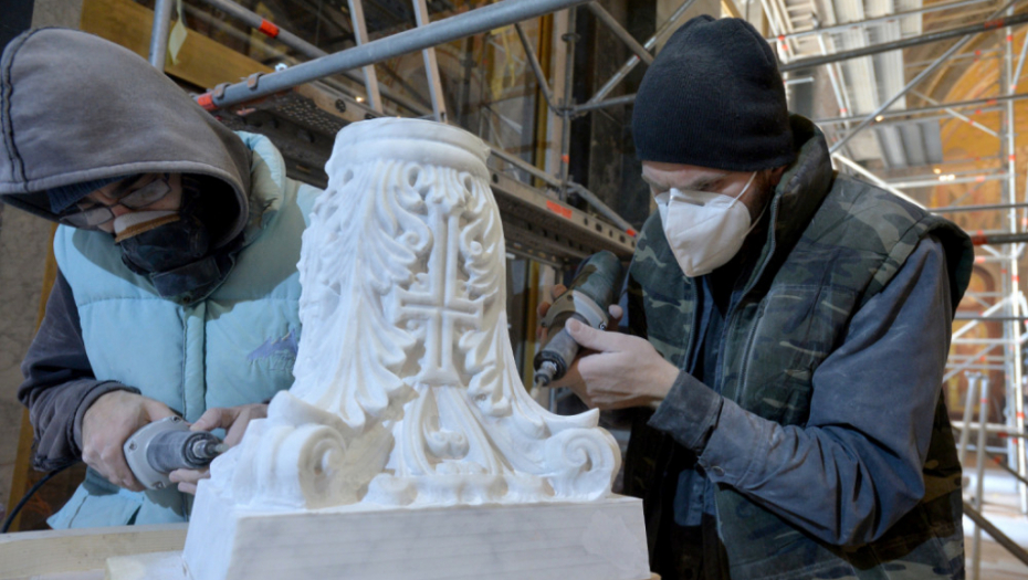 Hram Svetog Save, mozaik