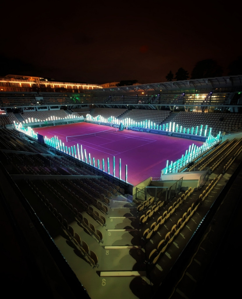 teren Simon Matju na Rolan Garosu