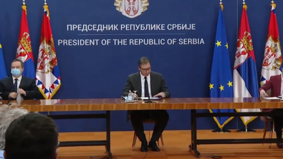 Vučić, Brnabić, Dačić