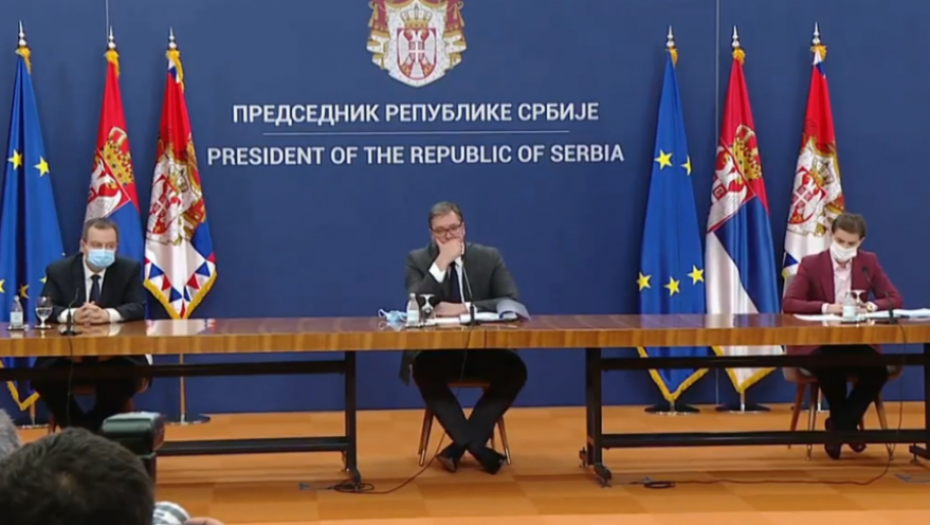 Vučić, Brnabić, Dačić