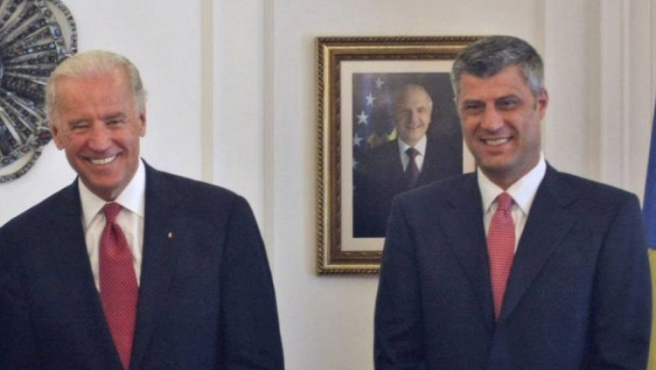 Džozep Bajden, Hašim Tači