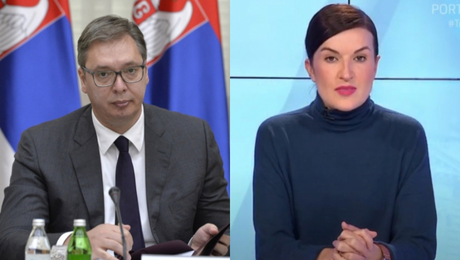 Vučić, voditeljka