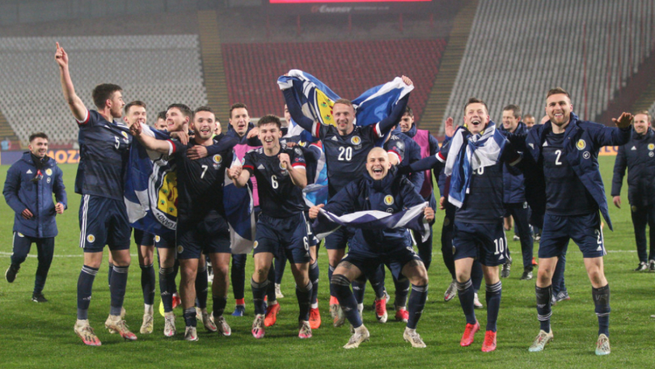 radost Škota posle pobede nad Srbijom