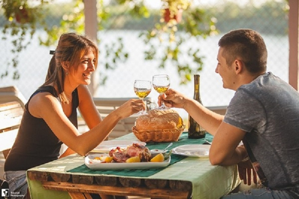 ručak, porodica, par, hrana