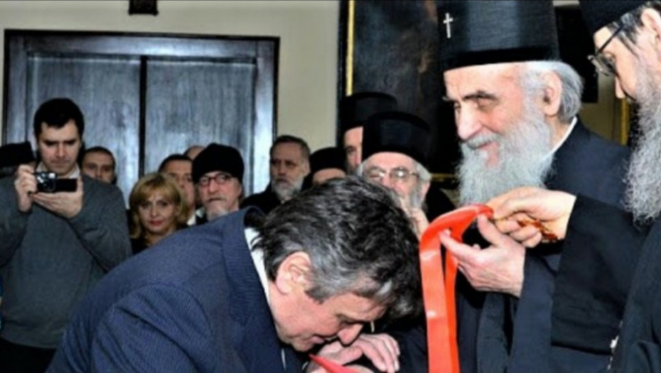 Patrijarh Irinej i Radoš Bajić