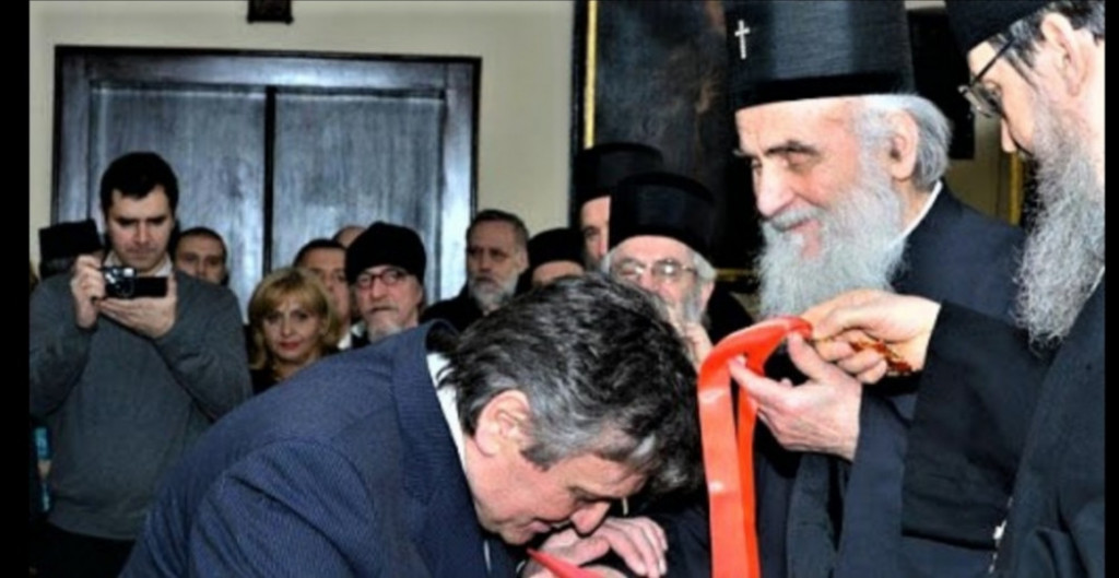 Patrijarh Irinej i Rado&scaron; Bajić