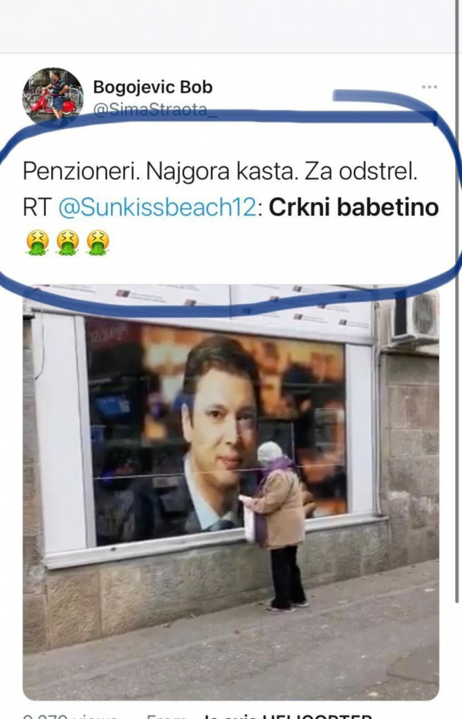 Baka briše sliku predsednika Vučića