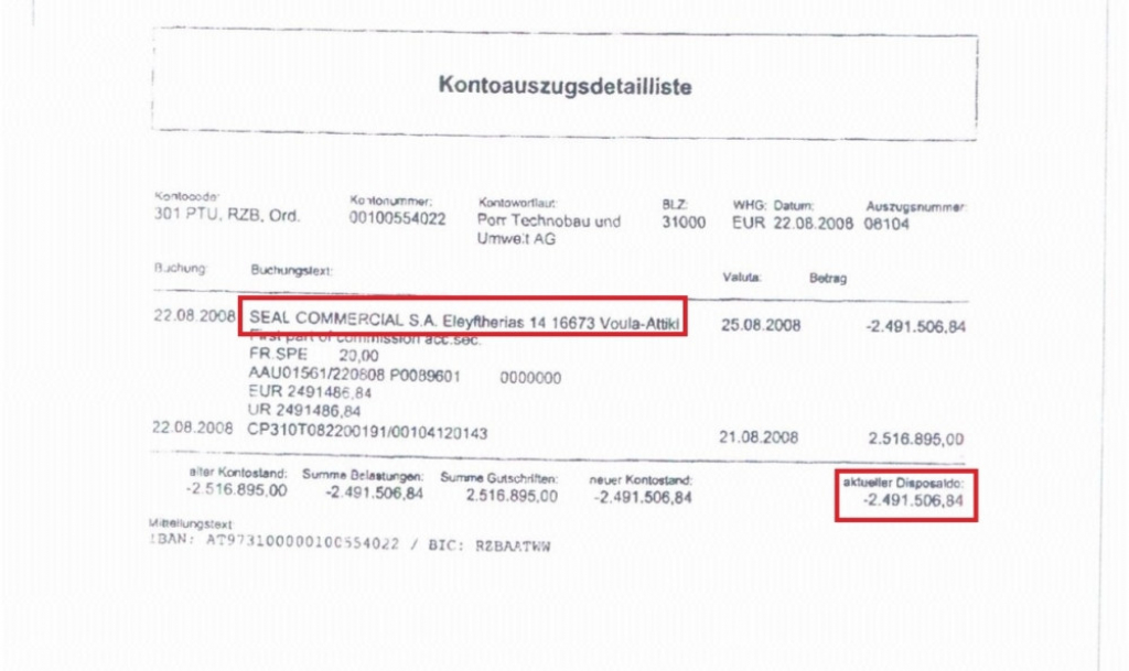 Dokaz: Faktura za “konsultantske usluge”