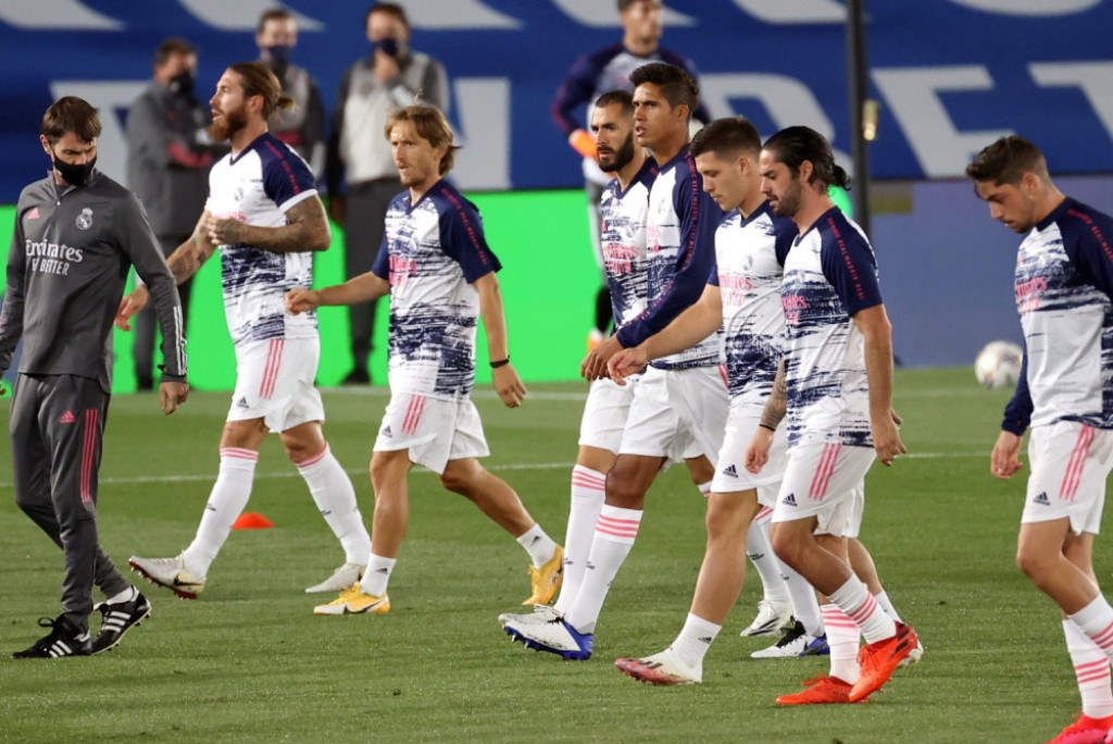 Luka Jović i Luka Modrić (Real Madrid)