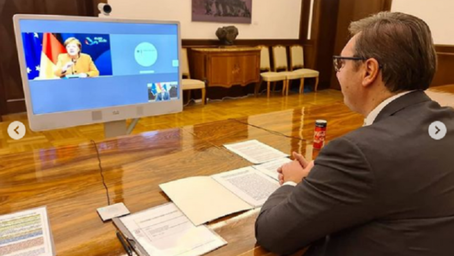 Aleksandar Vučić Angela Merkel