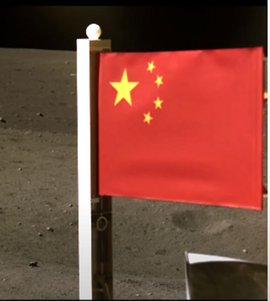 Kina postavila zastavu na mesec 