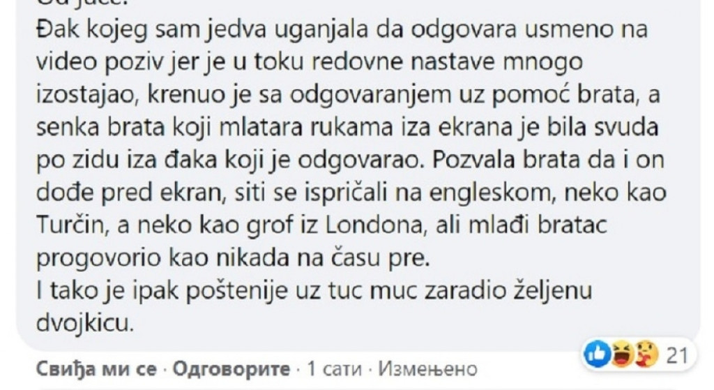 Smešne situacije tokom onlajn nastave