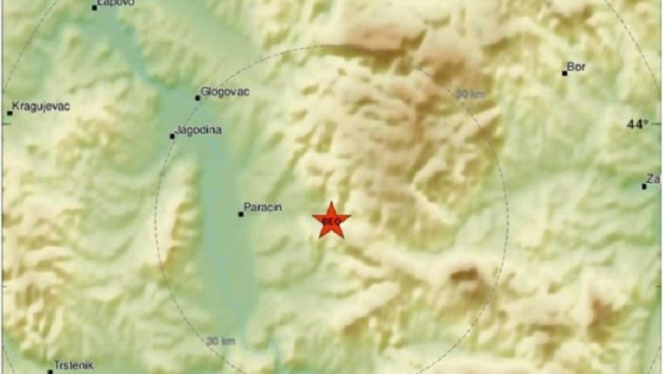 Zemljotres u Paraćinu