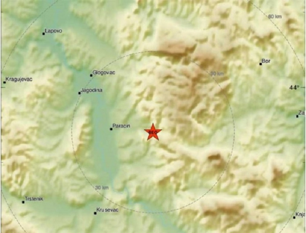 Zemljotres u Paraćinu