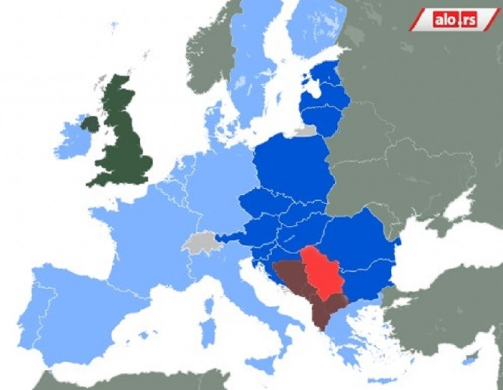 Evropa mapa