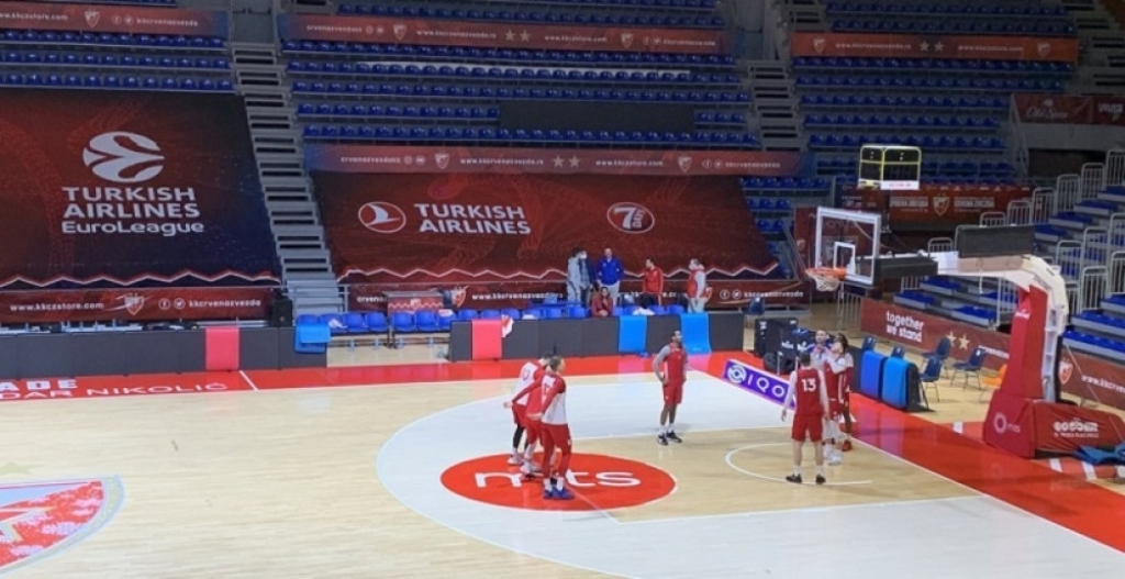 Igrači Zvezde treniraju