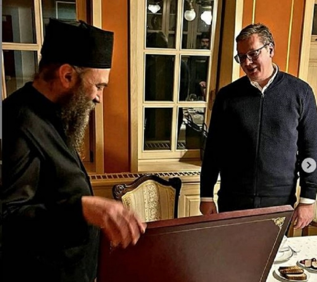 Predsednik Vučić na Hilandaru