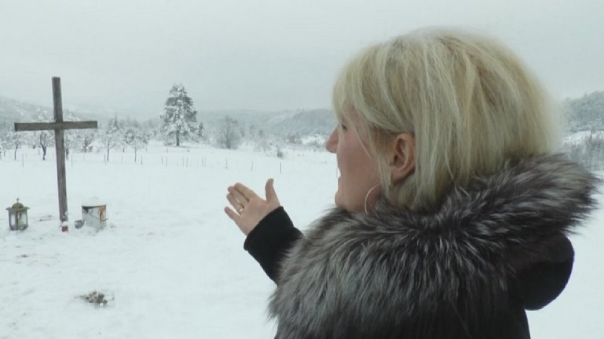 Na mestu gde je bila crkva postavljen je krst