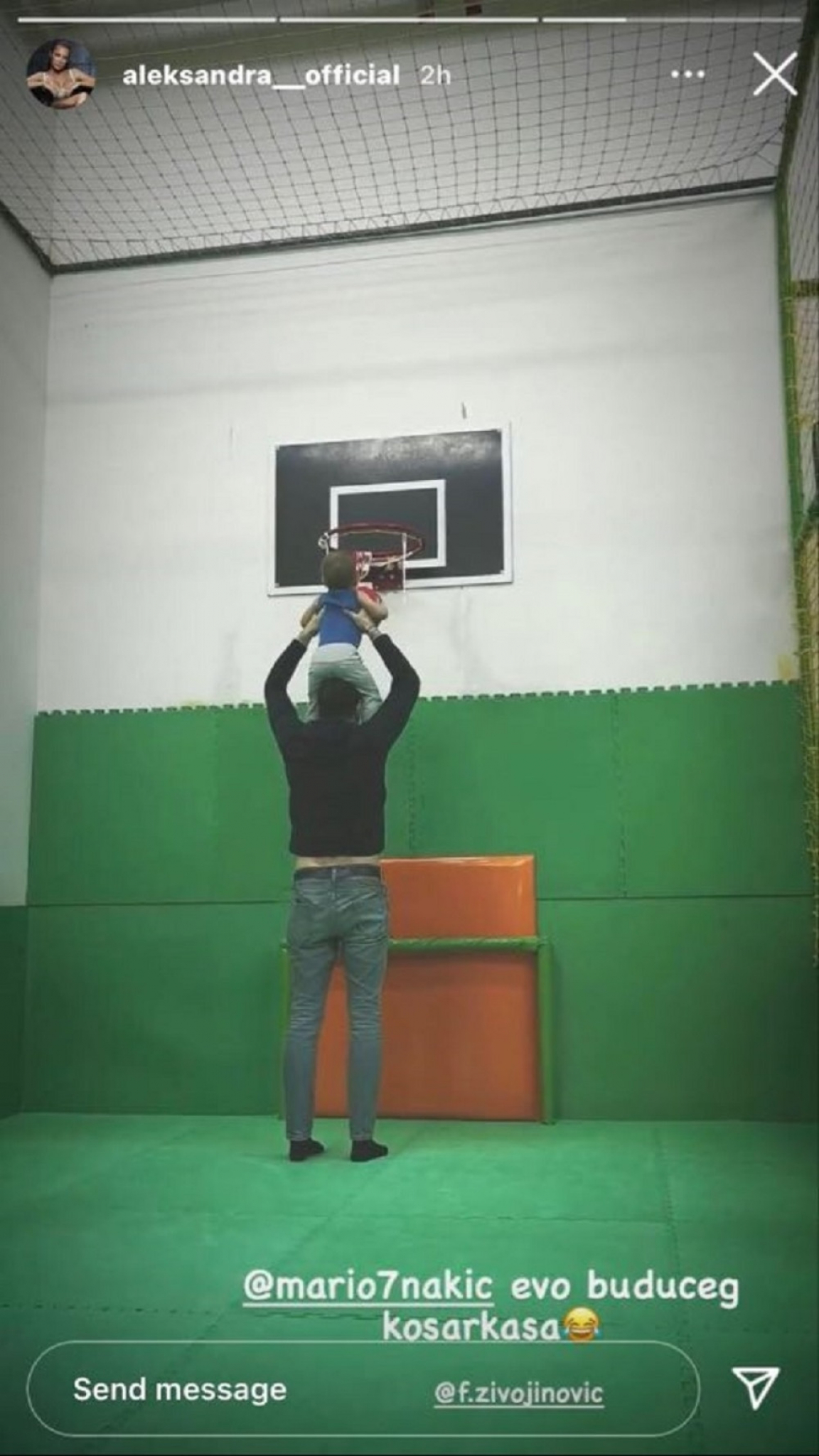 Filip Živojinović sa sinom