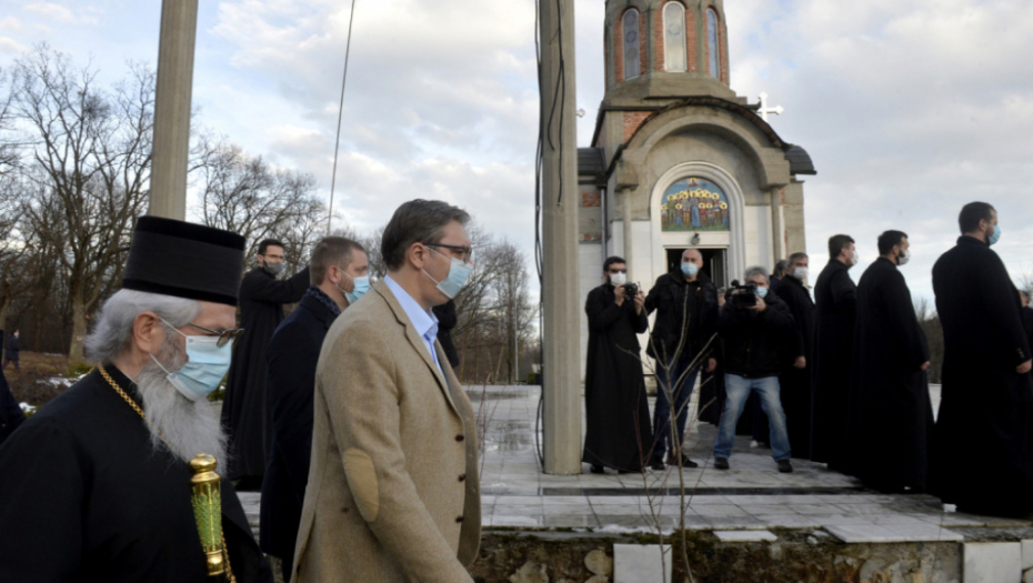 Aleksandar Vučić i vladika šumadijski Jovan