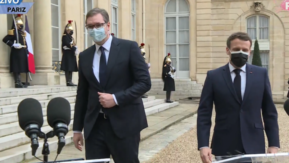 Aleksandar Vučić i Makron