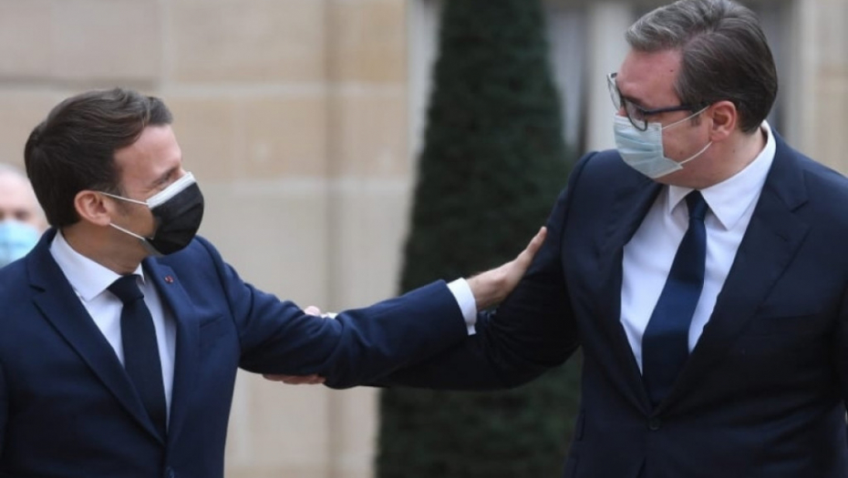 Aleksandar Vučić i Makron