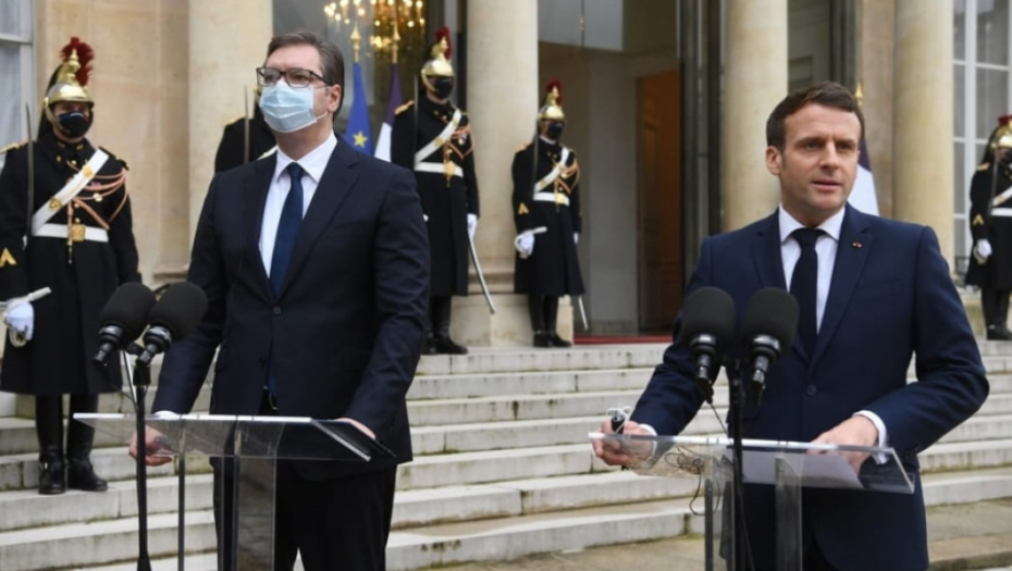 Aleksandar Vučić i Makron