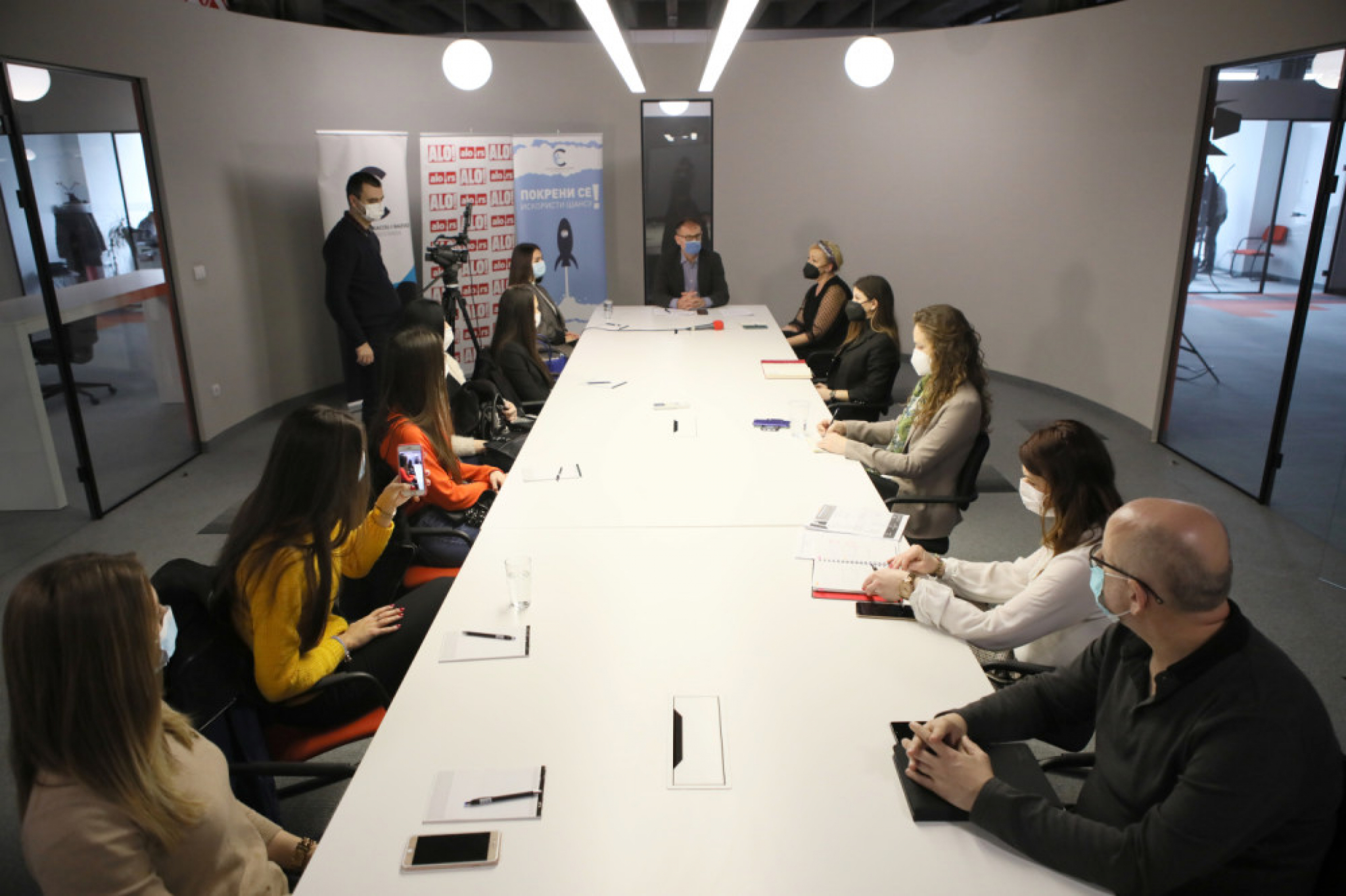 Studente dočekali novinari, urednici i predstavnici menadžmenta 