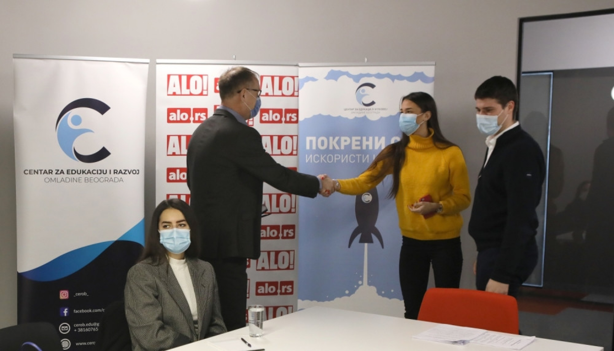 Dragan Lazić sa predstavnicima CEROB-a