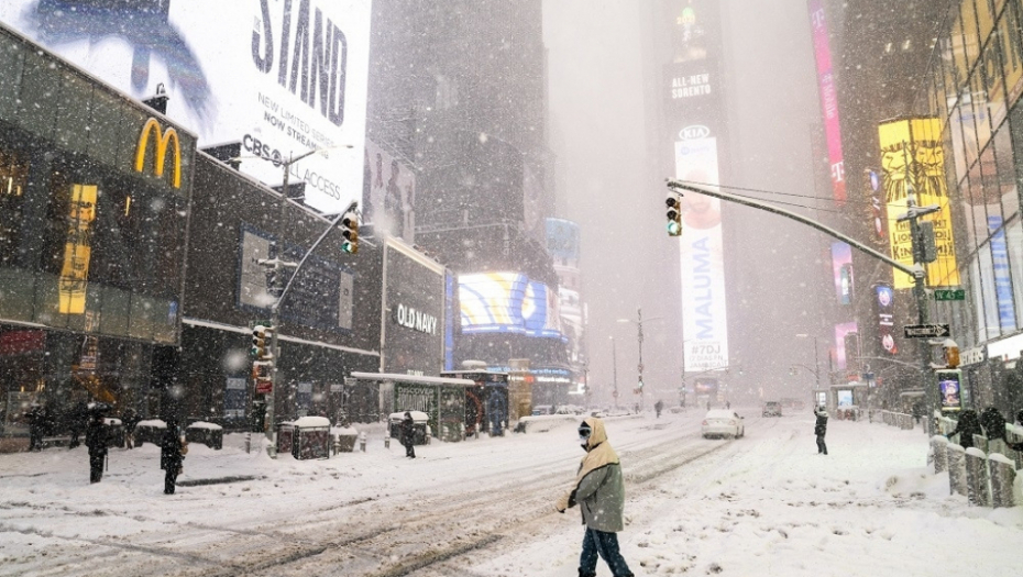 Njujork, mećava, SAD, Amerika