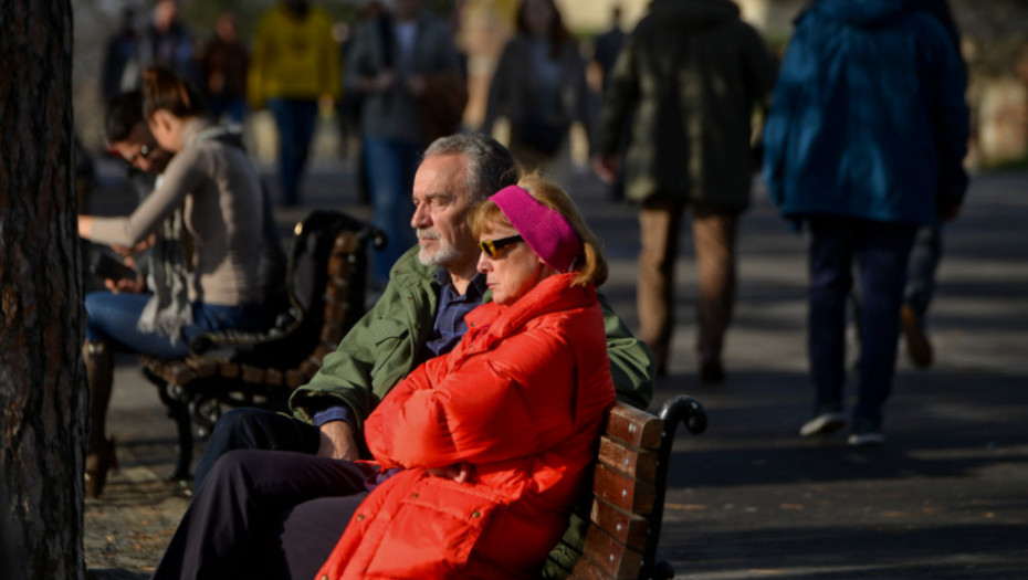 Ljudi, penzioneri, građani, vremenska prognoza, Kalemegdan