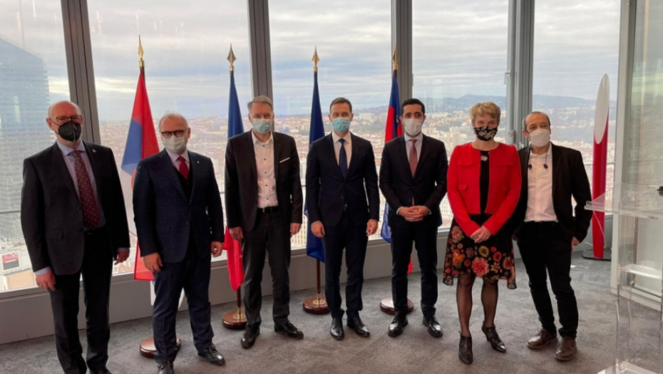 Delegacija Srbije potpisuje sporazum o saradnji sa Lionom