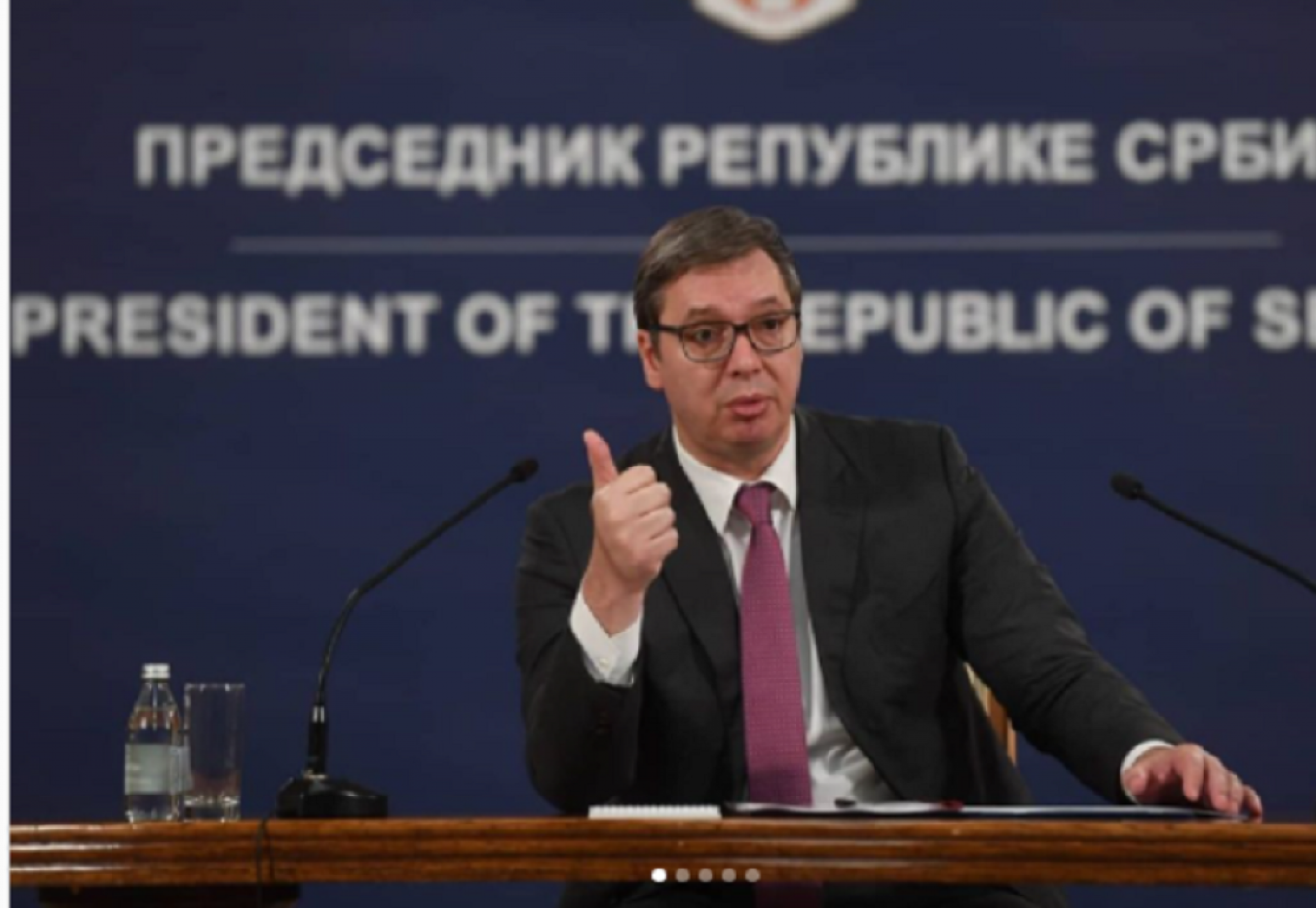 Predsednik Srbije Aleksandar Vučić